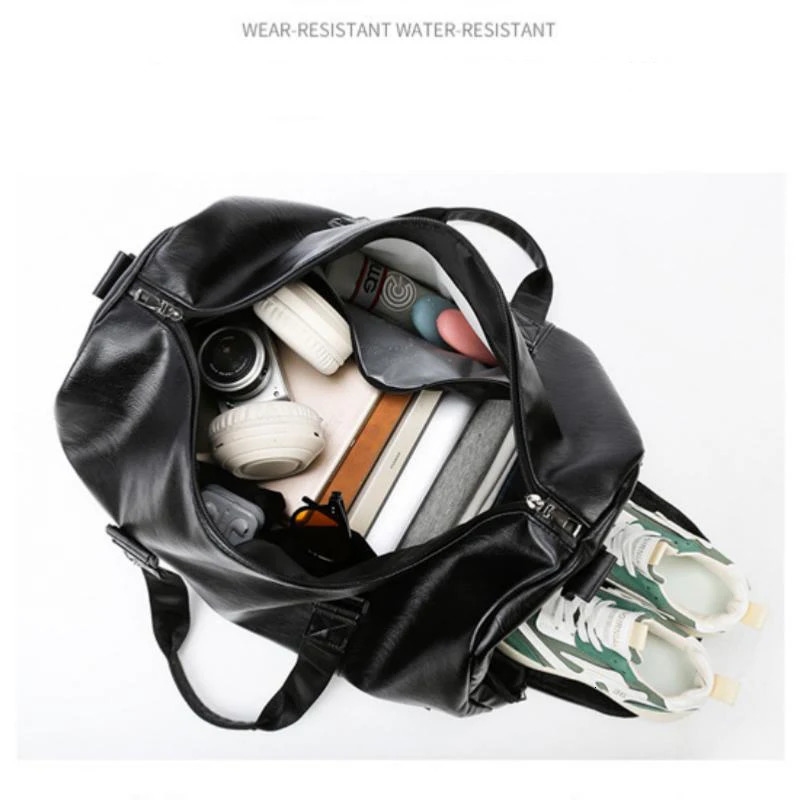 Golf Boston Bag Clothing Bags Travel Business Handbag Largecapacity Crossbody Soft PU Leather Sports Fitness Gifts 260228