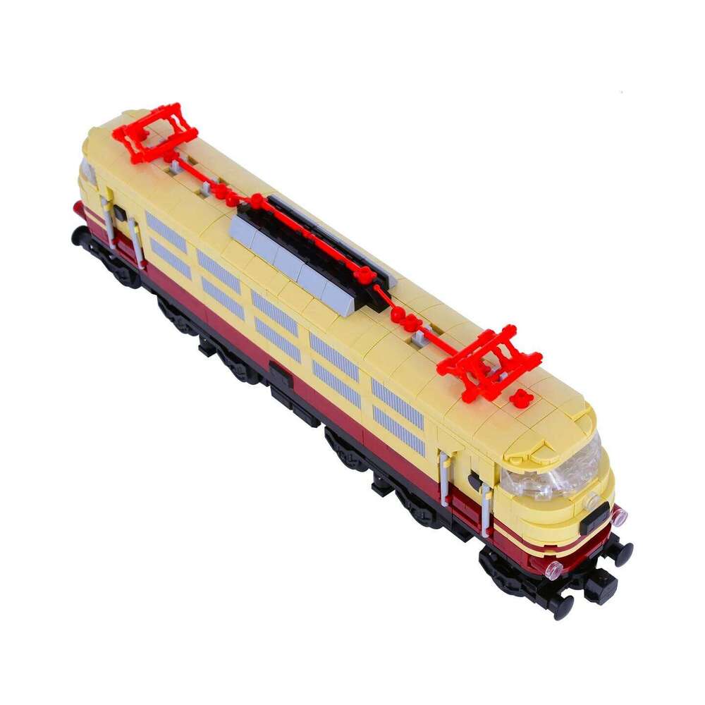 MOC City Creative Idea Train Rheingold BR 103 Building Classic Auto Blocks Bricks Assembled DIY Toys Z260305