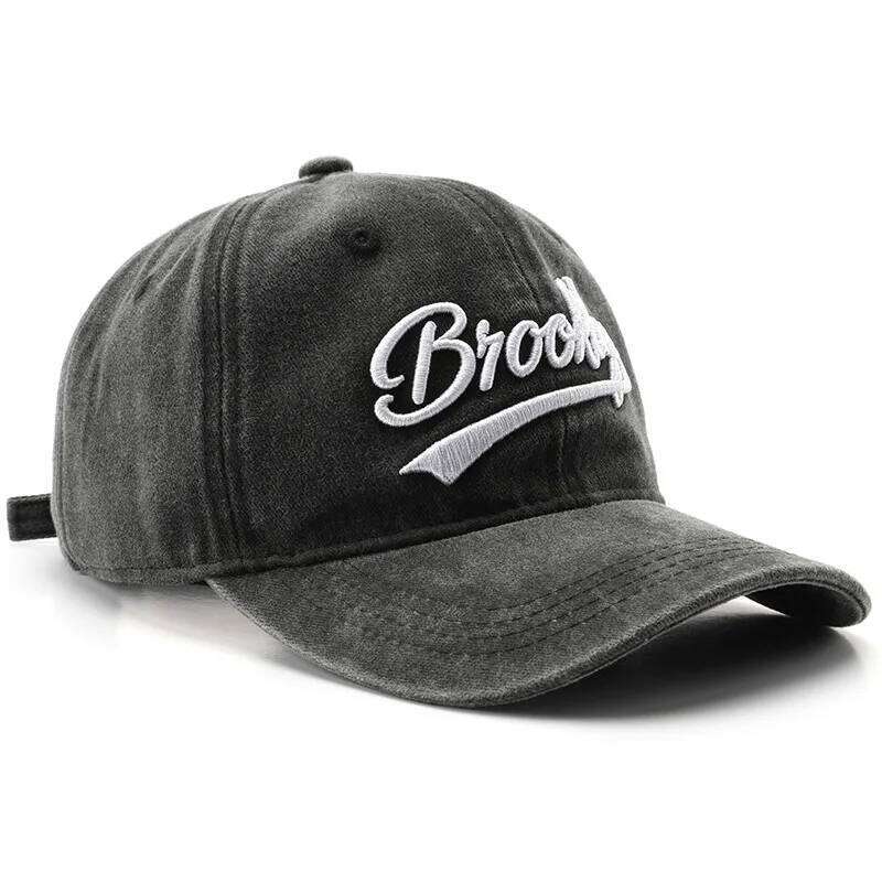 2025 Spring/Summer Unisex Cotton Baseball Cap Vintage Washed with Alphabet ALWAYS Embroidery - Hip-Hop Inspired Snapback Design Y260304