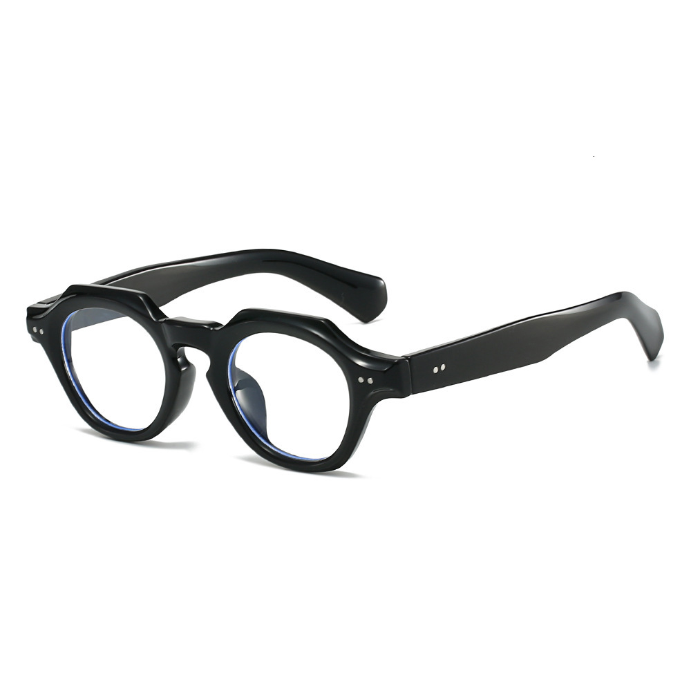 Cool Square New Exclusive Retro Round Rivet Women, Unique Fashionable European and American Thick Frame Sunglasses for Men