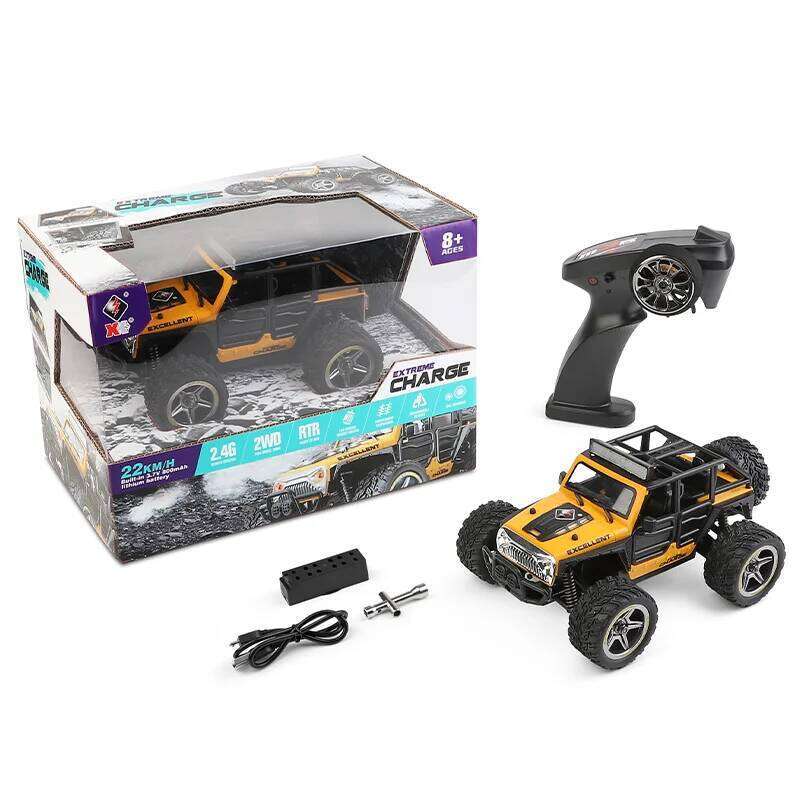 Wltoys 22201 RC Car 1/22 2.4G 2WD Vehicle Models Propotional Control Withe W/Light Off-Road Climb Machine Truck Kids Toys C260305