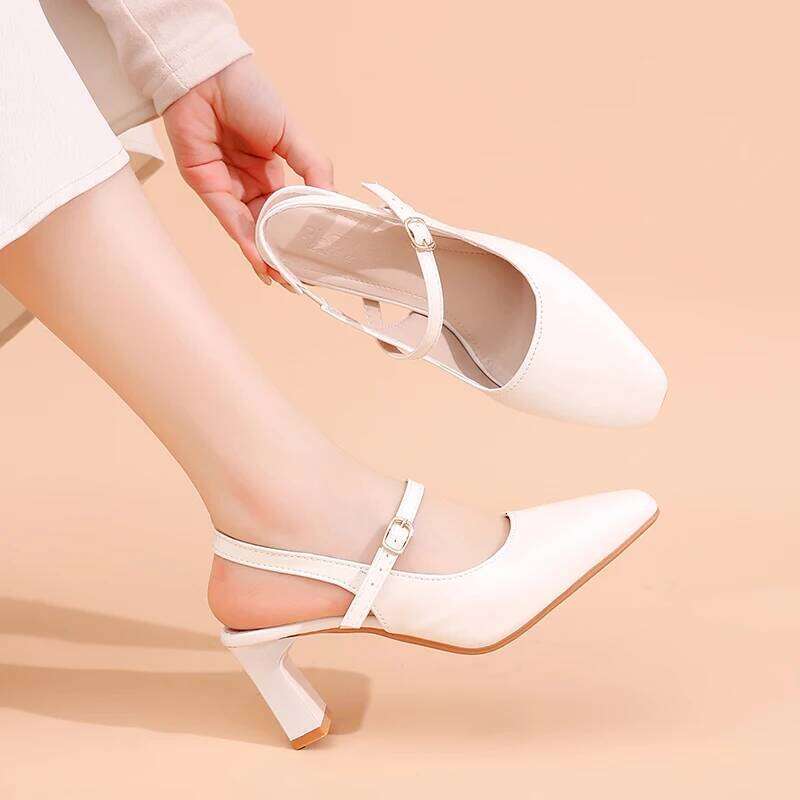 Elegant Sandals for Women-Pearl Embellished Ankle Strap Summer Shoes, Lightweight Comfortable Dressy, Wedding Beach Party Shoes