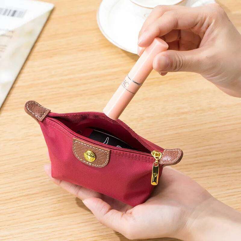 Mini Exquisite Coin Purse Portable Nylon Lipstick Earphone Cosmetic Bag Makeup Case Female Travel Storage Women C260304
