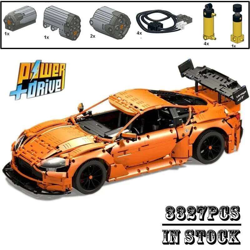 NEW MOC-8780 Technical Aventador SVJ 1:8 Scale Remote Control Power Model Building Blocks Bricks Sports Car Toys Birthday Gifts Z260305