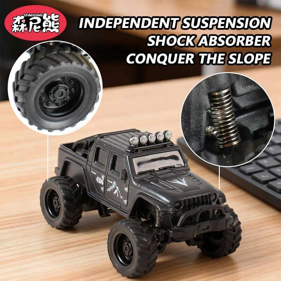 SENNIXIONG 1/64 Alloy RC Off-Road Car MINI Model Classic Speed Racing Drift Terrain Vehicle Climbing Truck Toy for Children Gift C260305