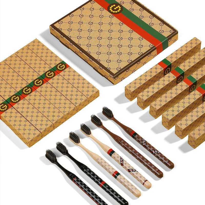 This 6-piece box of high-quality, lightweight toothbrushes features soft bristles and a luxurious design, making it ideal for home use by couples and 