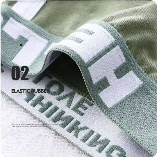 1/3pcs Men Underwear Sports Boxer Shorts Cotton Solid Color Sexy Panties Fashion Breathable Comfortable Underpants man U Convex