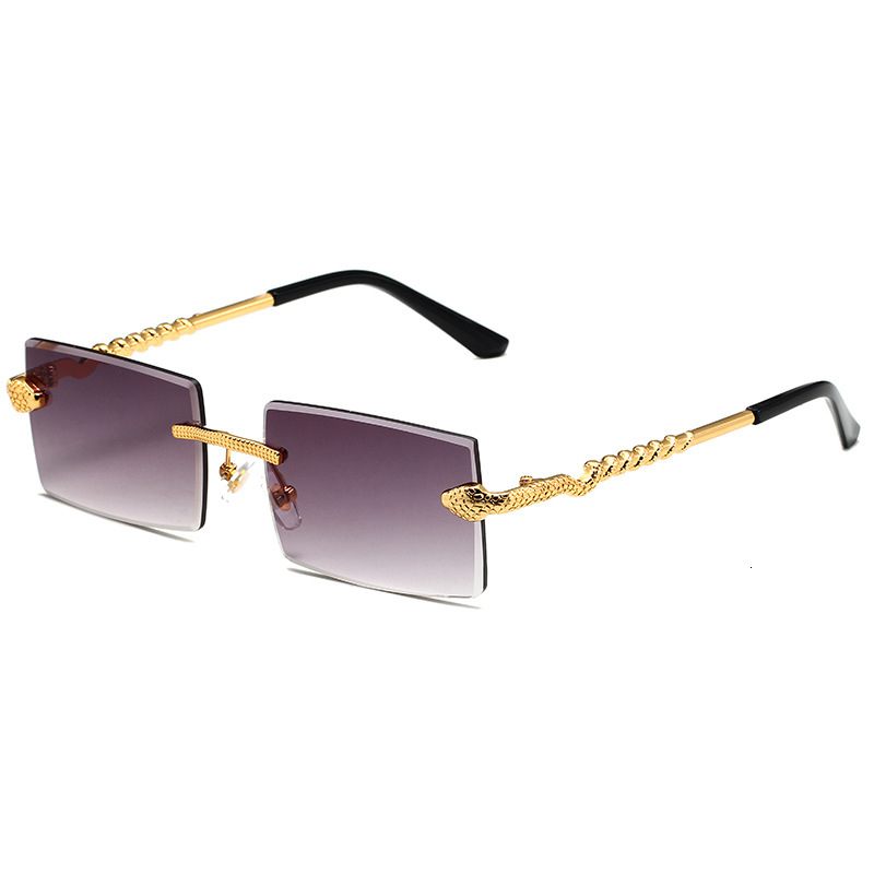 Designer Sunglasses 2023 New Snake-shaped Outdoor Cycling Sunglasses Metal Sunglasses European And American Square Men And Women Trendy High-end Sungl