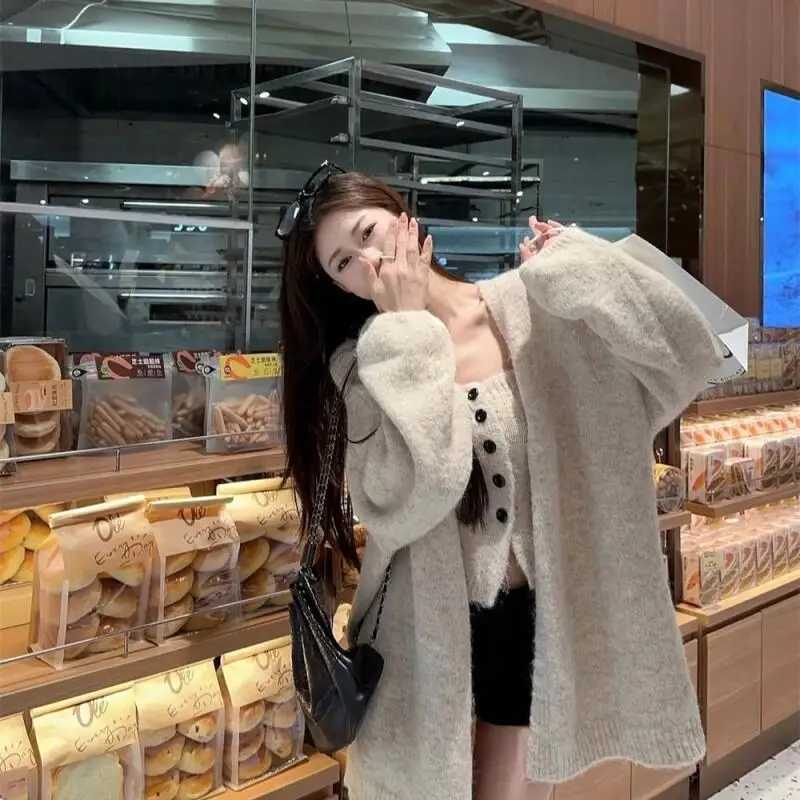 Leisure Daily Fresh Sweet Kawaii Commuting Cute Outdoor Womens Sweater Cardigan Leisure Light RETRO Classic Versatile M260306