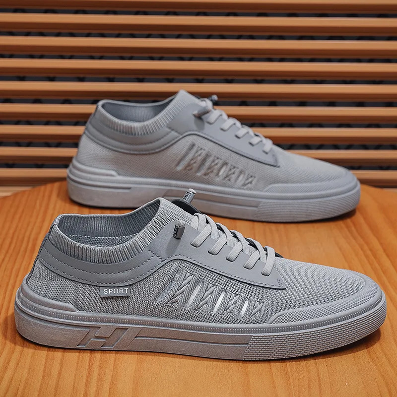 Summer Mens Breathable Mesh Canvas Sneakers Lightweight Comfortable Casual Sports Shoes for WalkingGym Trendy Non-Slip 260305