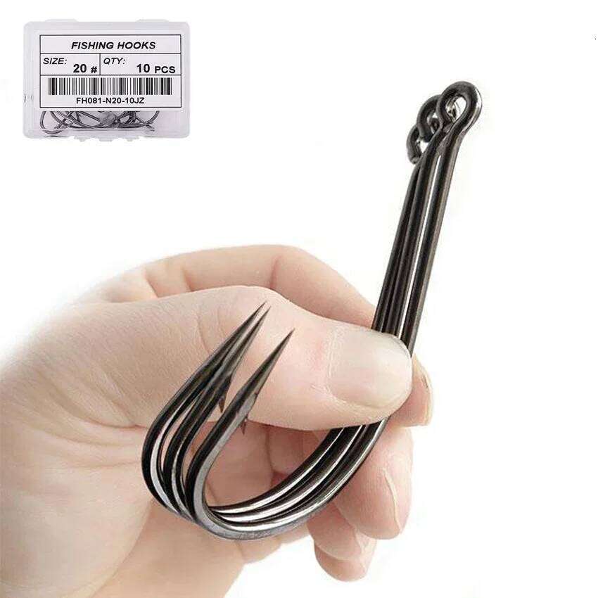 50pcs/10pcs Maruseigo Hooks Carp Fishing Hook Set High Carbon Steel Sharp Barbed Offset Fishhook Box S260305