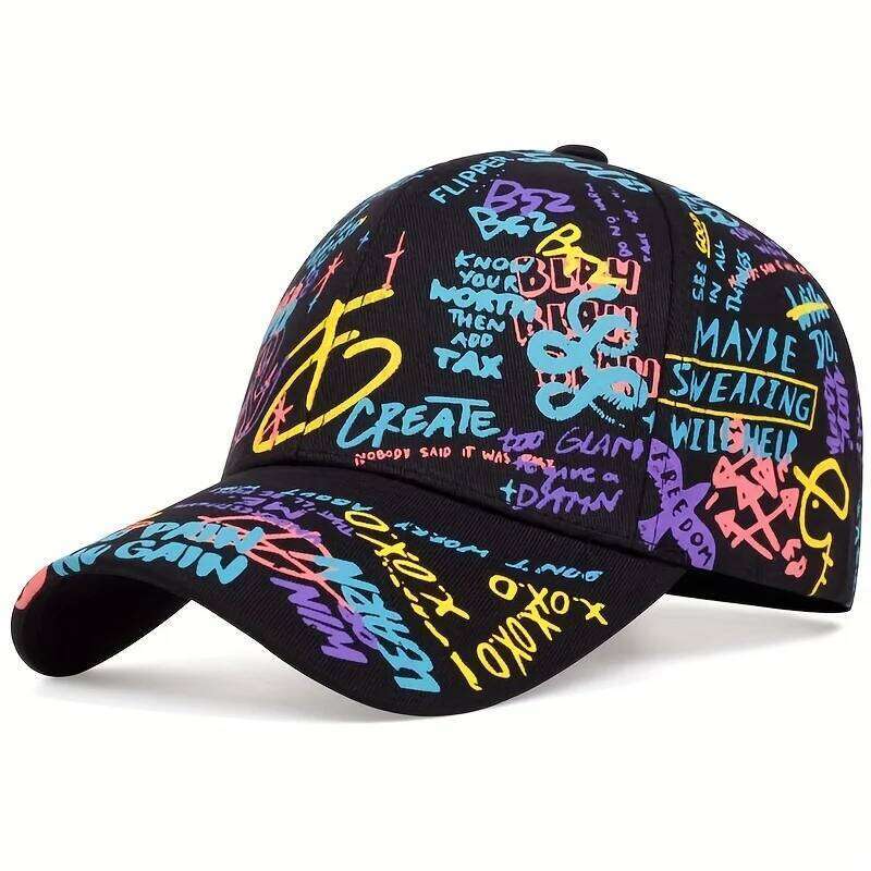 Fashion Graffiti Printing Baseball Cap Outdoor Cotton Casquatte Hat Men Women Summer Sun Hats Adjustable Hip Hop Caps Gorras Y260304