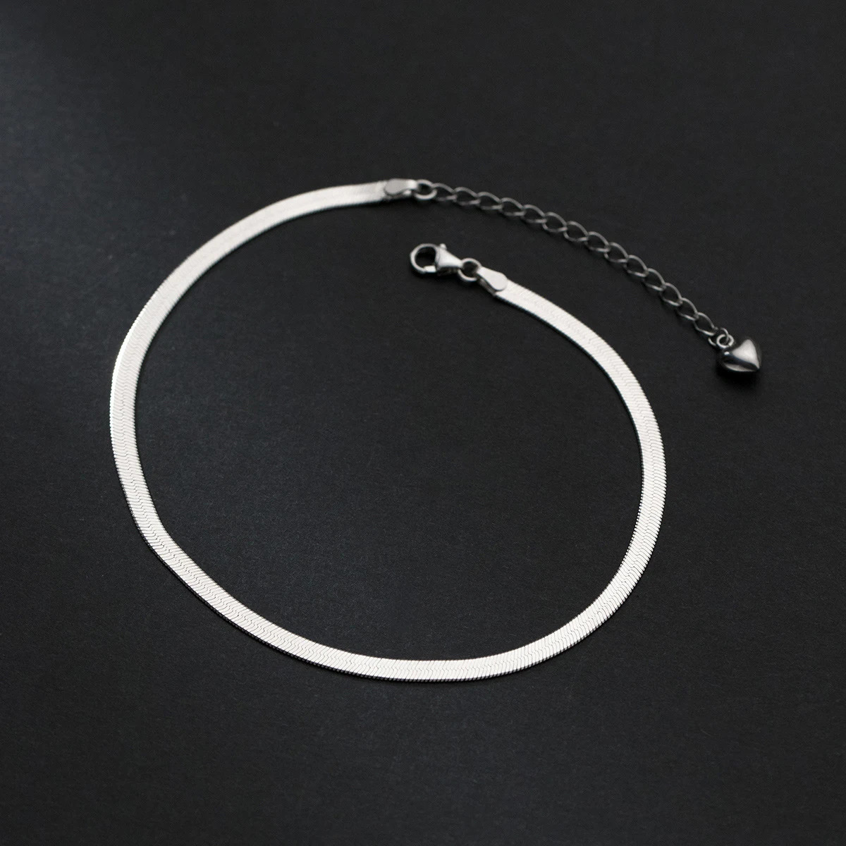 Modian Foot Jewelry Anklet Simple Snake Exquisite Bracelet For Women Real 925 Sterling Silver Anklets For Women Party Gifts 260304