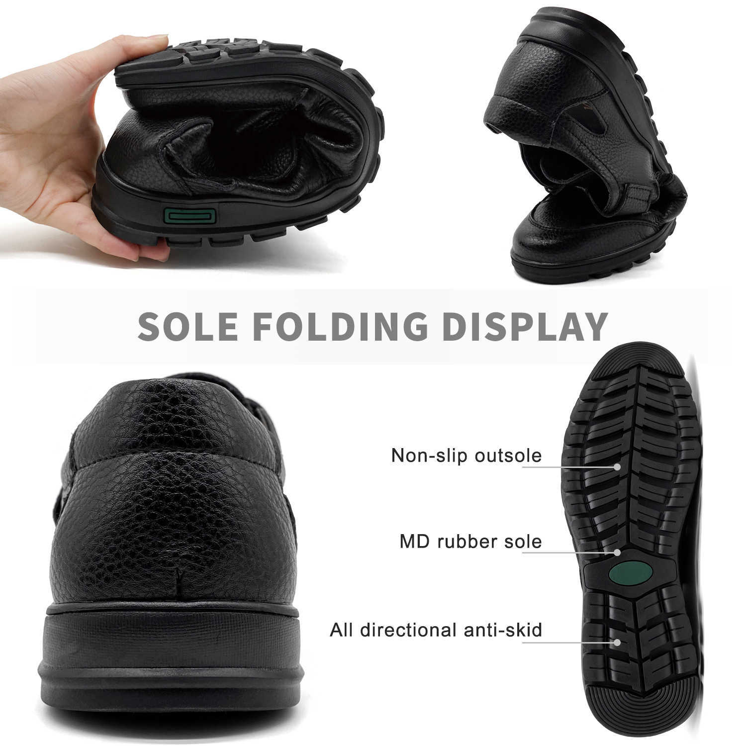Openwork Design Mens Sandals Luxury Leather Breathable Men Shoes High Quality Summer Sandal Soft Outdoor Slippers R032