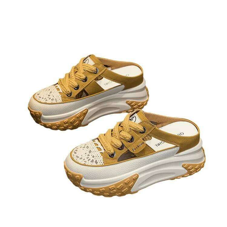 5cm Inner Heightening Canvas Thick Women Cake Bottom Half Cloth Shoe Rubber Shoes Student