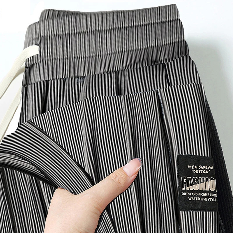 Ice Silk Casual Pants Mens Summer Thin Loose Drapey Straight Leg Sports Long Trousers Youthful Vitali Sle Qui Dry Func 260306