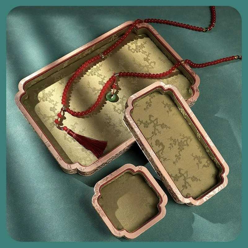 Palace style jewelry tray display of jewelry and jade display of gold jewelry display of pearls cultural relics props Z260306