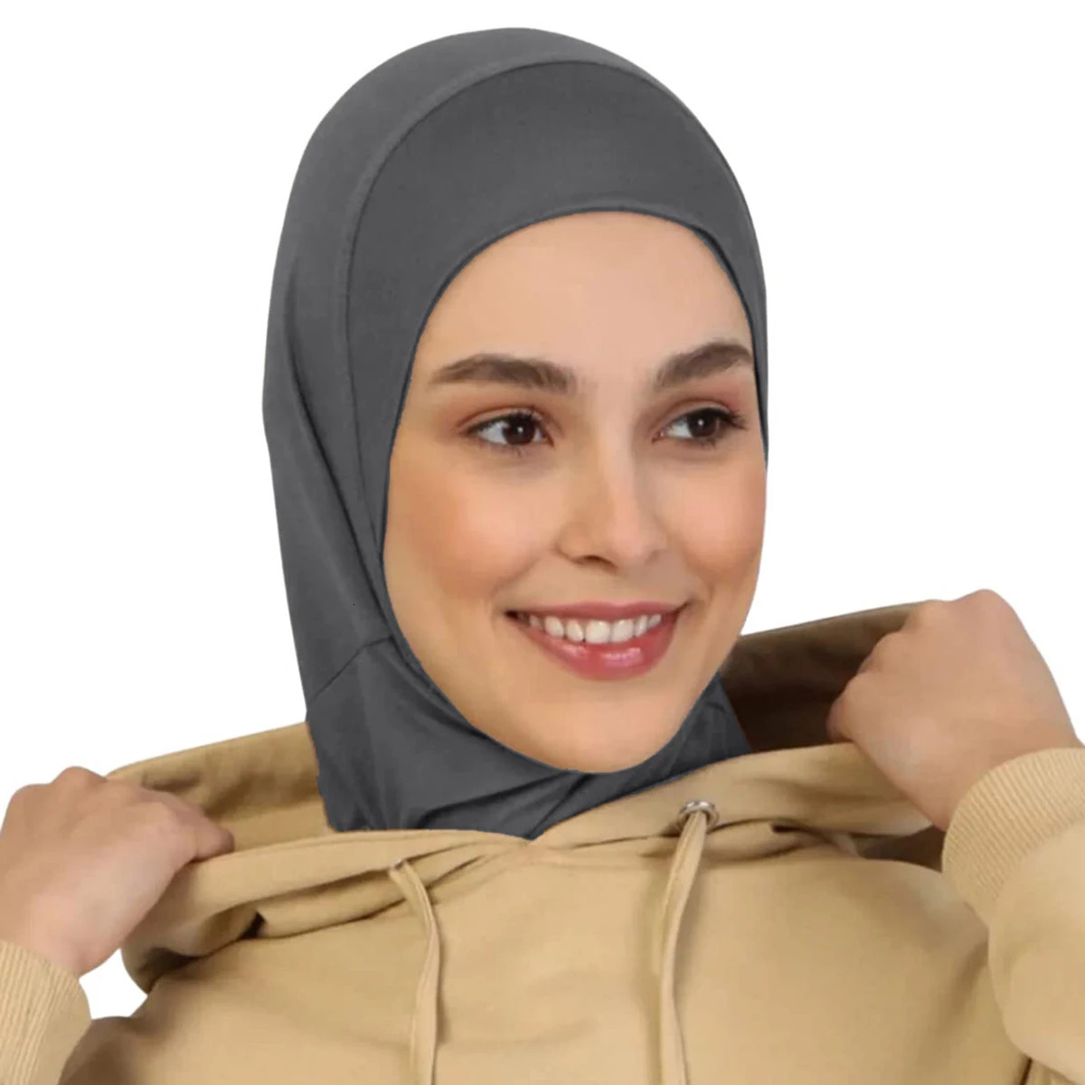 Ready To Go wear Instant Hijab for Women Solid Color Hemp Headscarf Neck Cover Sports Hijabs Pinless Islam Shawls and Wraps 260304