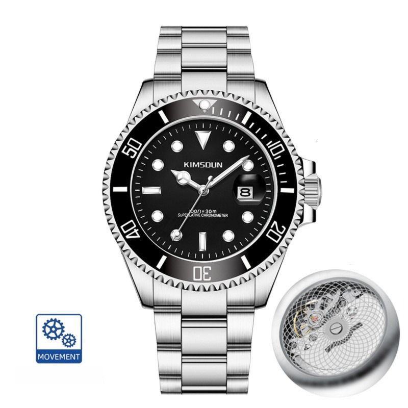 Designer Men's Watch Fashion Casual Style Waterproof Luminous Quartz Wristwatch Stainless Steel Band Male Clock Relogio Masculino