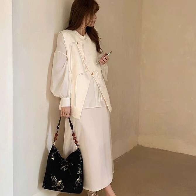 Tote Chinese Style Embroidered Commuter Shoulder Bag Model Large Capacity New Chinese Style Crossbody Artistic And Vintage