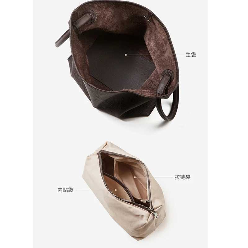 Hifashion Cowhide Genuine Leather Handbags For Women New 2026 Designer Shopping Totes Work Ladies Shoulder Crossbody Bags H260306