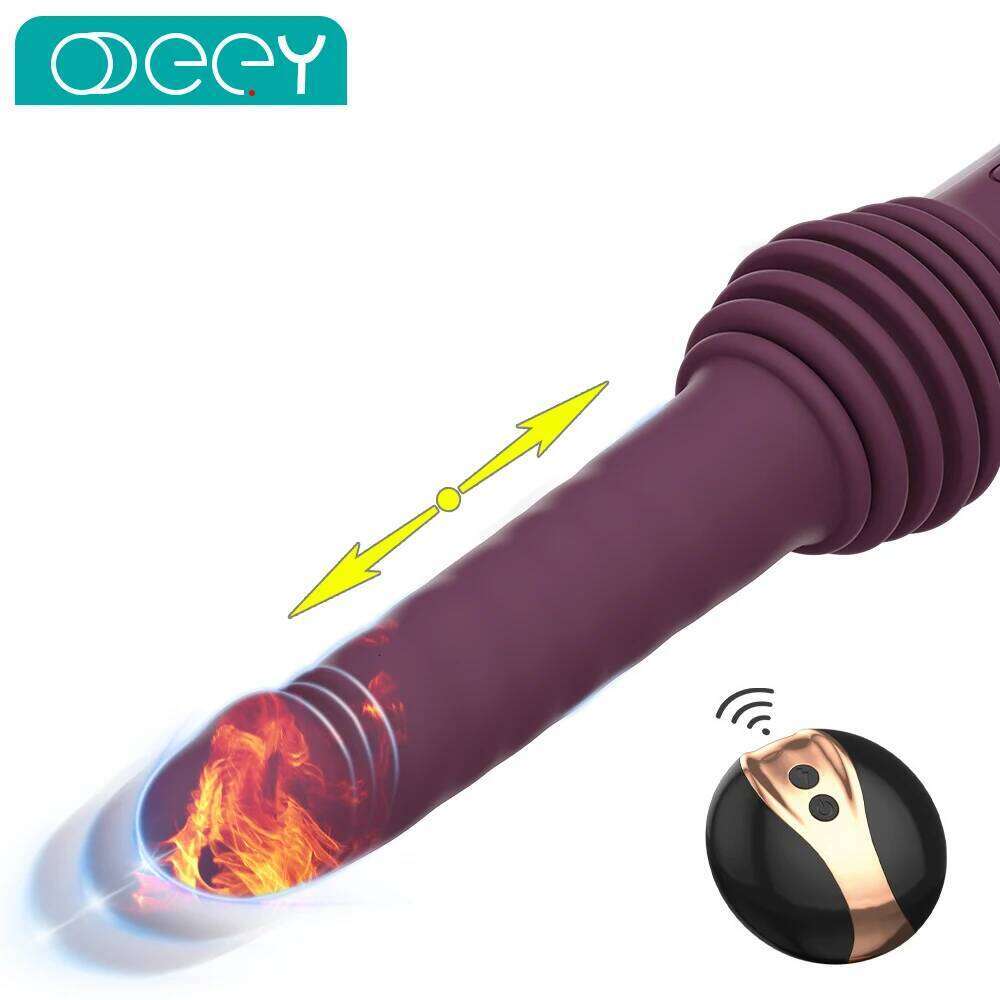 Automatic Thrusting Dildo Vibrator Machine Vagina G Spot Telescopic Massager Retractable Clit Masturbation Sex Toy for Women W260305