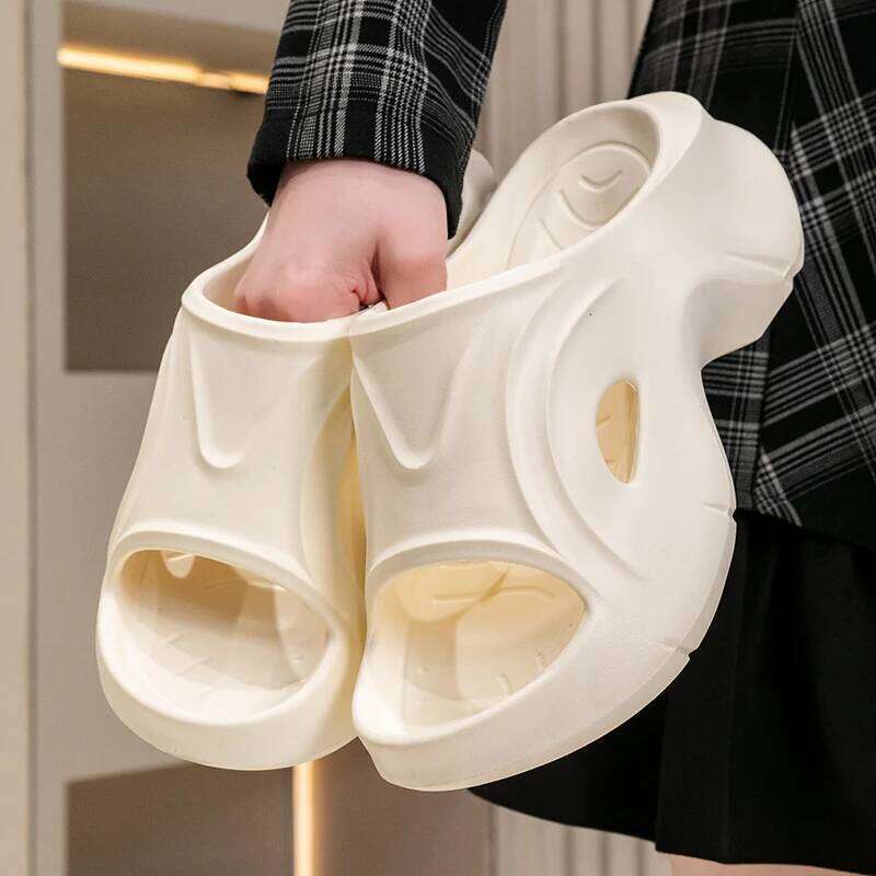 Chunky Platform Slippers for Women Summer Comfortable Wedge Heels Sandals Woman Solid Non Slip EVA Thick Sole Slides Shoes