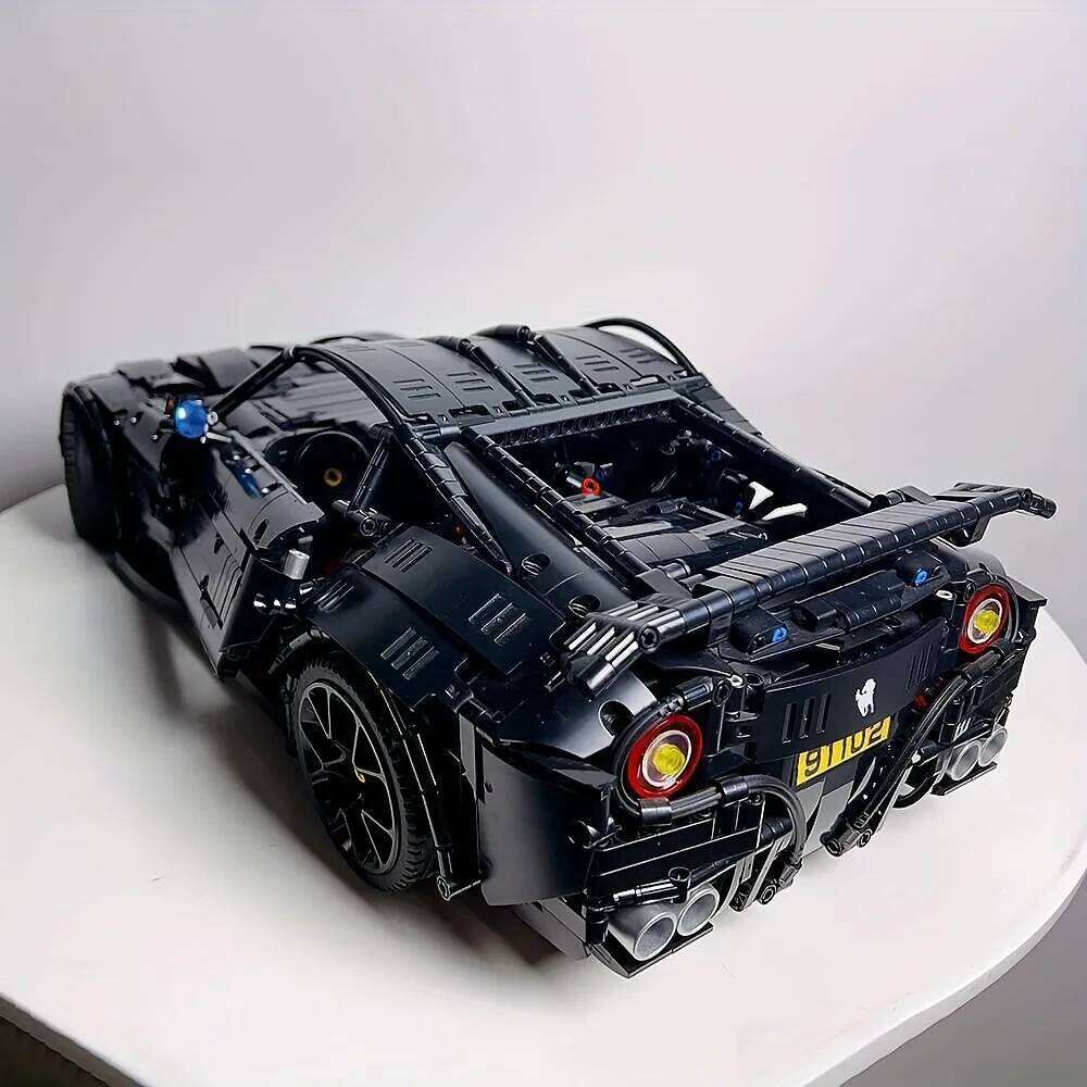 Super Racing Car F12 Model Building Blocks Classic Cars Black Knight 1:8 Size Assembly Set Bricks Technical Kid Toys For Gifts Z260305