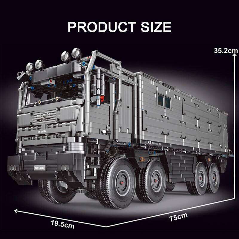 Technical Car APP Remote Control Motor Power Camping RV Building Blocks Model MOC Assembling Truck Bricks Boys Toys Set Kid Gift Z260306