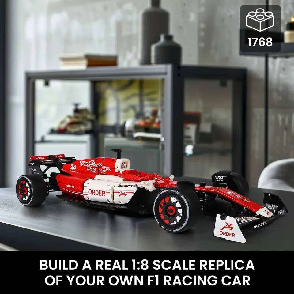 Toylinx 1:8 Building Racing 1770 PCS Blocks Desktop Decorations Cool Collectible Model Car Kits Toy Festive Gift Giving Z260305