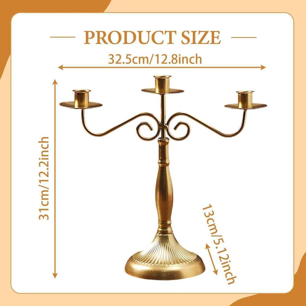 Multi Arm Candelabra Candelabrum Decoration Dining Table Tapered Candle Holder XJ260305