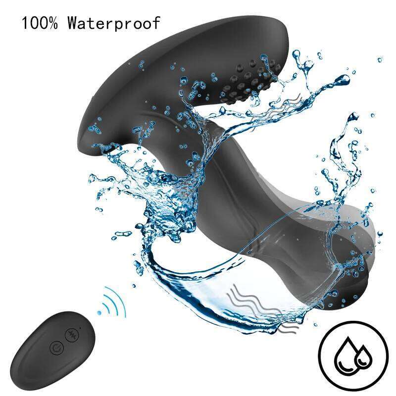 Prostate Massager Wireless Remote Control Anal Plug Masturbator Finger Push Stimulator Anus Vibrator For Adult Men Sex Toys W260305