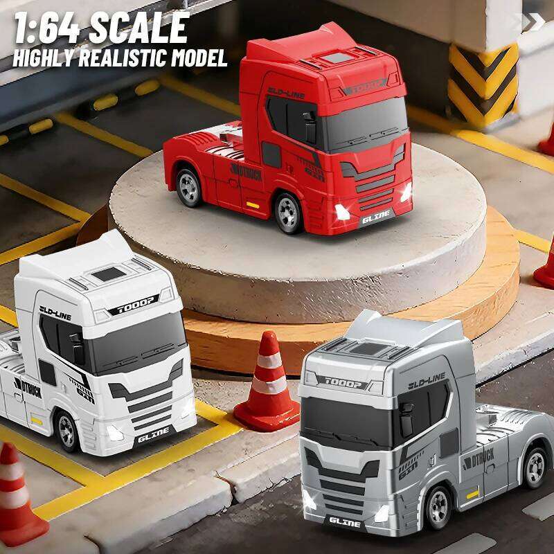 1:64 Mini Drift RC Truck Head 4WD Full Proportional Control 15KM/H High-Speed 2-Speed Type-C Charging for kids Birthday Gift C260305