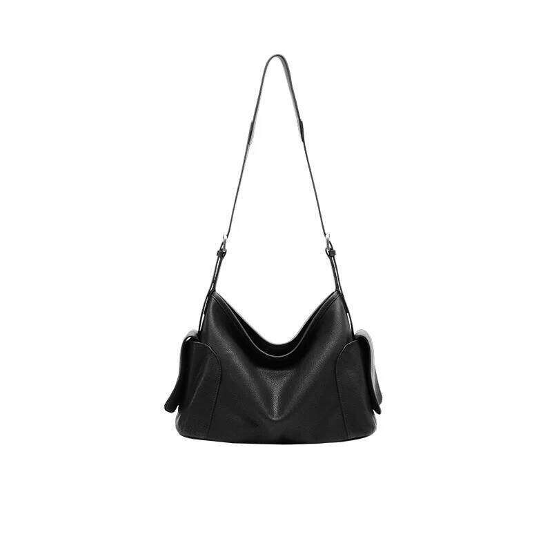 TAURUSCIAGA Vegetable-Tanned Calfskin Hobo Large Capacity Crossbody Commuter Bag For Women Noble Temperament Bag