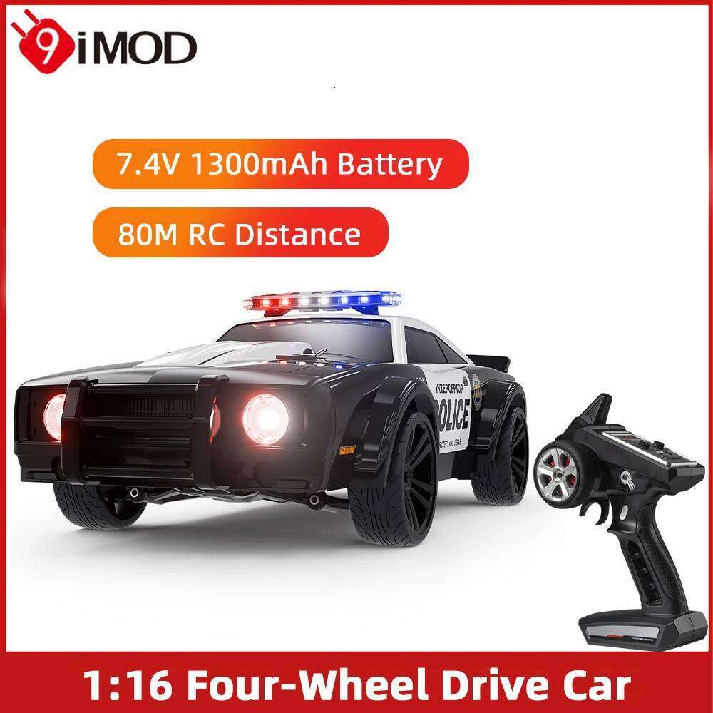 1:16 New SG1614 Rc Muscle RC Police Car Model With Cool Light High Speed Racing Vehicle Remote Control Cars Boys Toy C260305