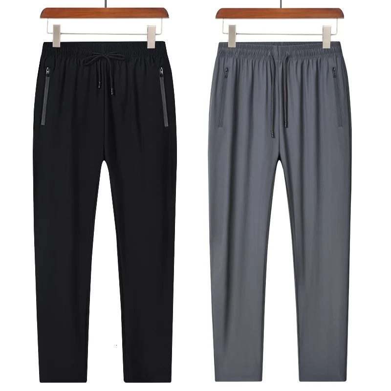 Ice Silk Breathable Mens Sports Pants Quick Drying Sweat-absorbing Comfortable Cool High Quality Outdoor Pants for Men 260306