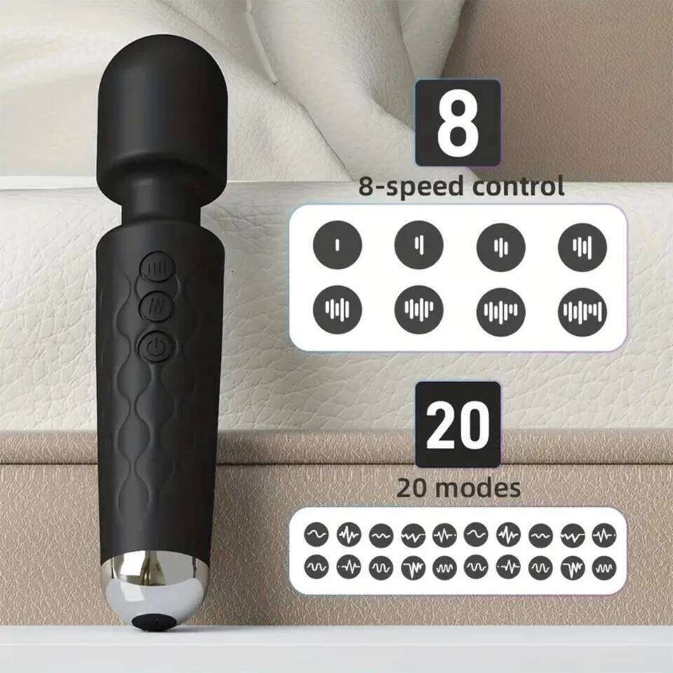 Powerful Clitoris Vibrators USB Recharge AV Vibrator Massager Sexual Wellness Erotic Sex Toys for Women Adult Product G Spot W260305
