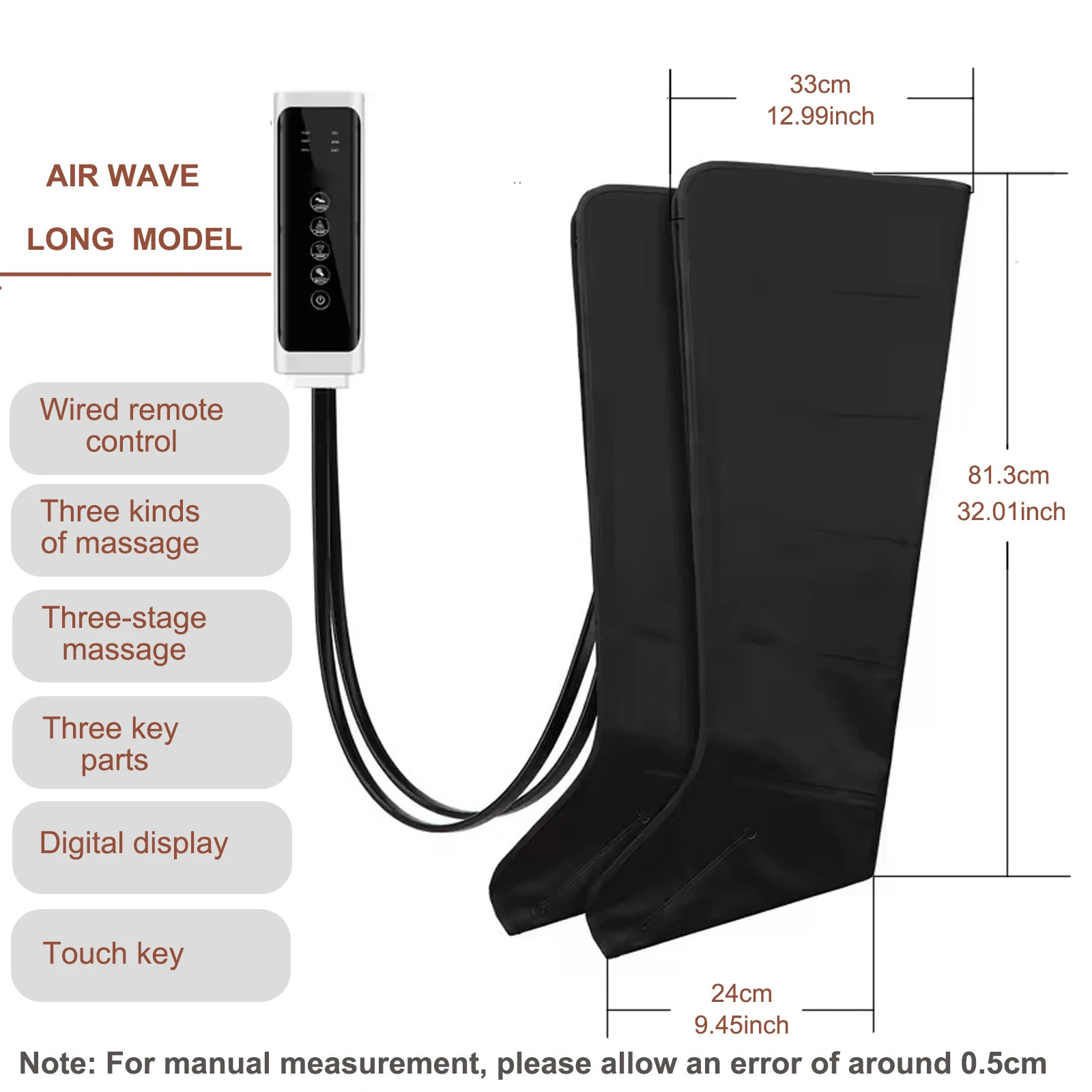 2026 Foot Air Pressure Leg Massager Promotes Blood Circulation Kneading Squeezing Deep Relaxation Muscle With Hand Control 260304