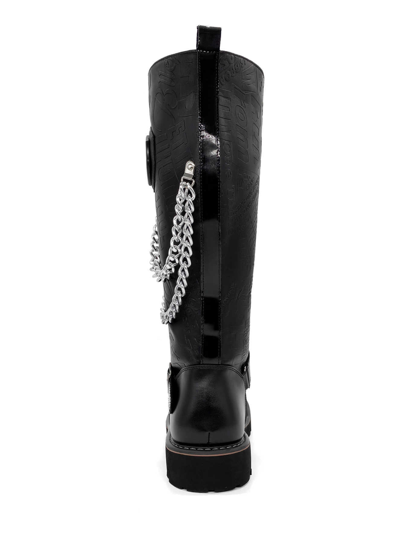 NXY Brand New Design Thick Bottom Large Fashion Print Women's Boots Light Luxury Versatile Thick High Heels high Boots Bestselling