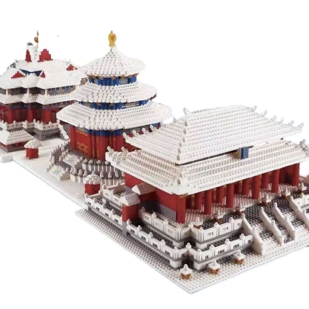 MOC Forbidden Snow Landscape Garden Architecture Building Blocks Set Winter Palace Tower DIY Toys For Children Special Day Gifts Z260306