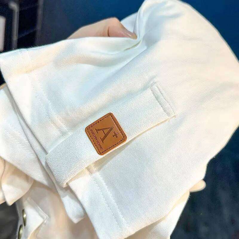 Solid color simple T-shirt for men's summer new fashion outfit, loose short sleeved top 26H0306