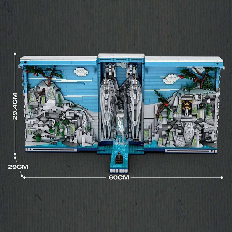 3307PCS Egypt Kingdom Bookend Building Blocks God Stone Statue Famous Landscape Model Bricks Kids Educational Toys Holiday Gifts Z260306