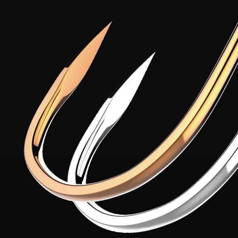 50pcs/lot High Quality Fishhooks Colored Tungsten Steel Double Groove Barbless Fish Bulk Hook Fishing Accessory S260305