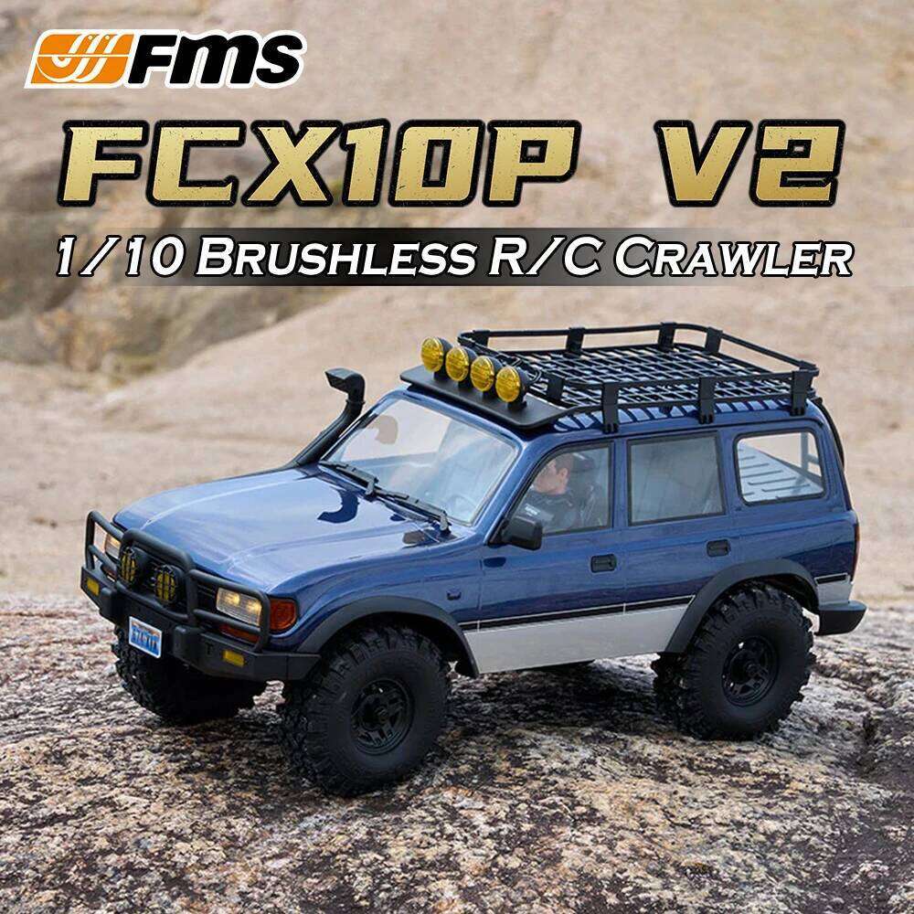 FMS FCX10 LC80 PRO RS V2 4WD Brushless RC Crawler 1/10 Electric Remote Control Model Car Off-Road Adult Children's Toys C260305