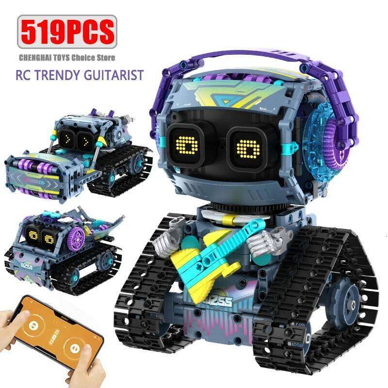 Technical Intelligent 3-in-1 Robot APP Remote Control Bricks Building Blocks Programming Toys For Kids Boys Gift Educational Set Z260306