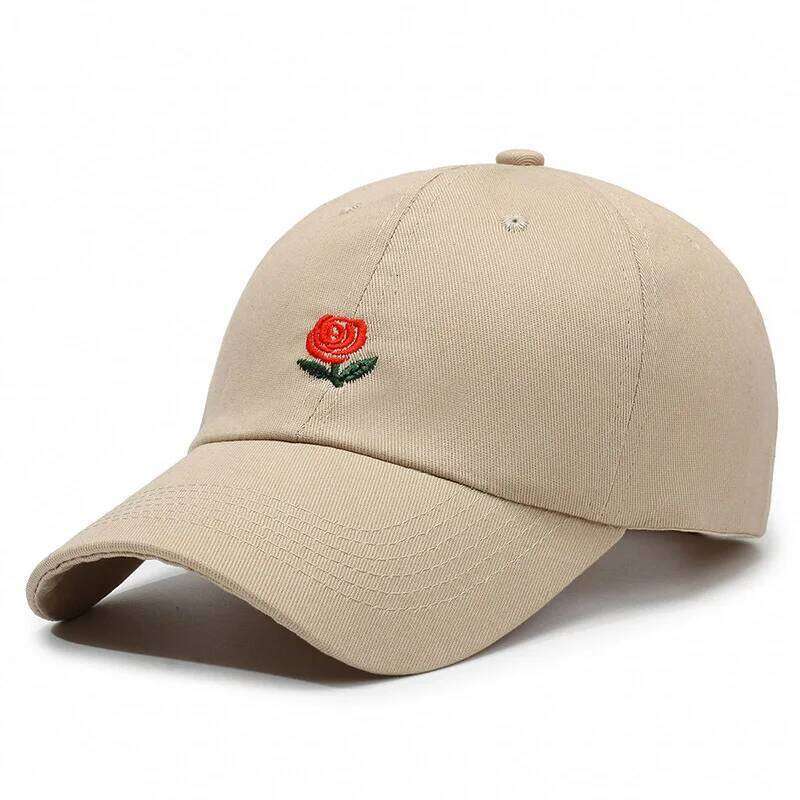 Spring Baseball Personality Versatile Couple Embroidery Men and Women Sunscreen Fashion Rose Letter Hip Hop Ins Tide Hat Cap Y260304