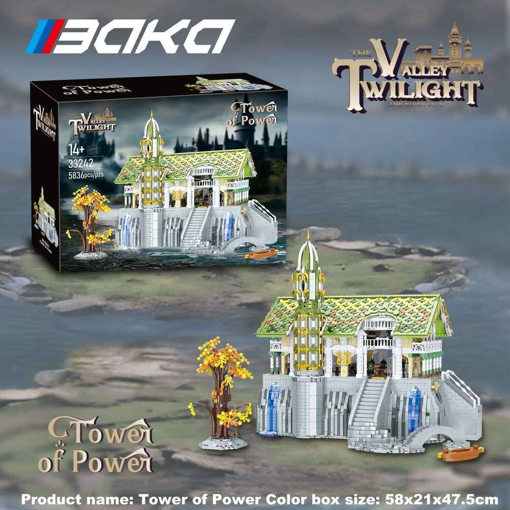 5836PCS Harp Music Castle Building Blocks Creative DIY Educational Model Bricks Desktop Decoration Toys For Kids Holiday Gifts Z260305