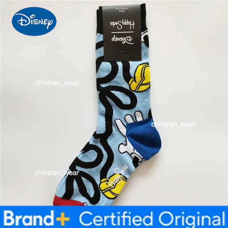 Disney Mickey Mouse Cartoon Cotton Socks for Men Women Cute Autumn Winter Thickened Warm Sock Funny Casual Home Adult Socks Gift H260306