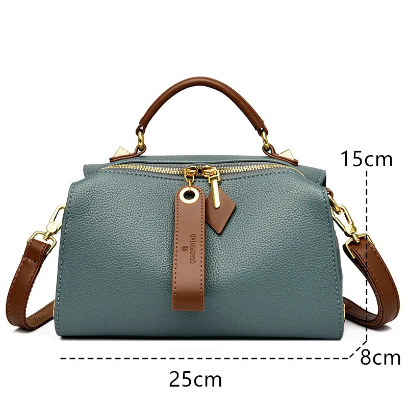 High Quality Solid Color Leather Shoulder Crossbody Bag For Women y Womens Handbag ner Female Messenger Tote Sac 260228