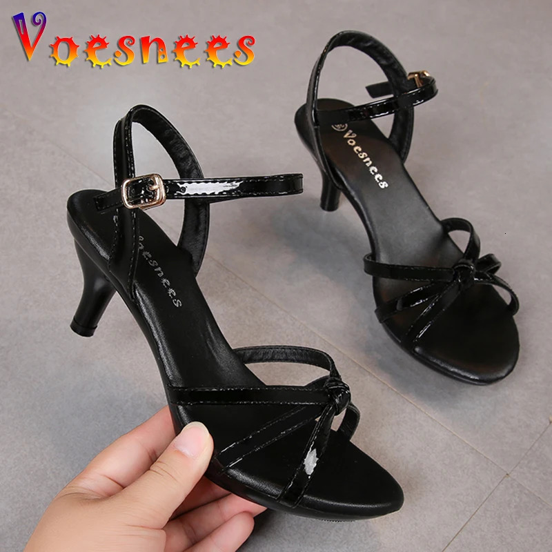 Sandals Women Shoes Big Size 43 Thin Heels Summer Candy Color Peep Toe High Heels Sexy Nightclub Party Slides Cross-Strap Shoes 260306